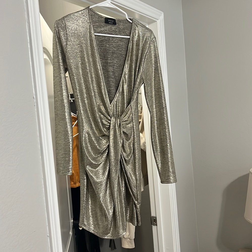 Gold sparkle dress
